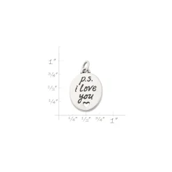 James Avery Artisan Jewelry Charms-P.S. I Love You Charm