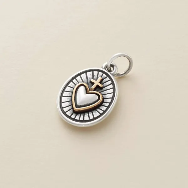 James Avery Artisan Jewelry Religious Charms-Radiant Sacred Heart Charm