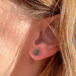 James Avery Artisan Jewelry Earrings-Rose Ear Studs