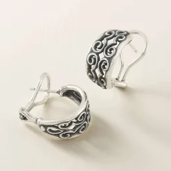 James Avery Artisan Jewelry Earrings-Scrolled French Clips