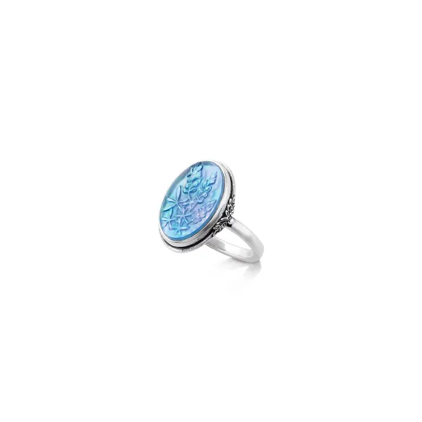 James Avery Artisan Jewelry Rings-Sculpted Bluebonnet Layered Gemstone Ring
