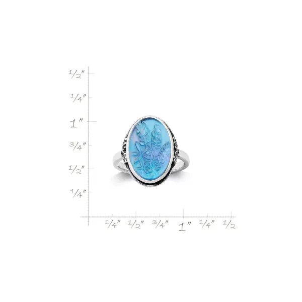 James Avery Artisan Jewelry Rings-Sculpted Bluebonnet Layered Gemstone Ring