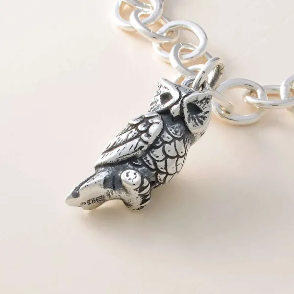 James Avery Artisan Jewelry Charms-Sculpted Owl Charm