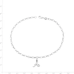 James Avery Artisan Jewelry Bracelets-Small Script Initial Anklet