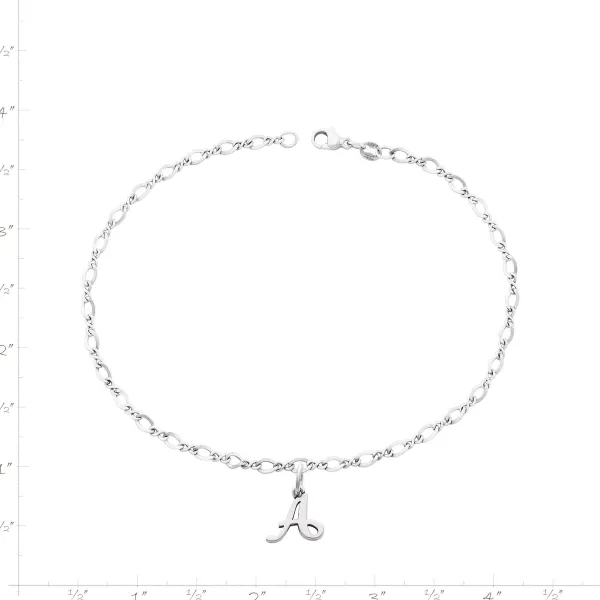 James Avery Artisan Jewelry Bracelets-Small Script Initial Anklet