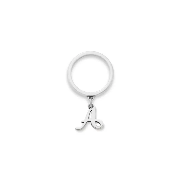 James Avery Artisan Jewelry Rings-Small Script Initial Charm Dangle Ring
