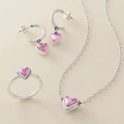James Avery Artisan Jewelry Earrings-Sweetheart Gemstone Hoop Dangle Earrings