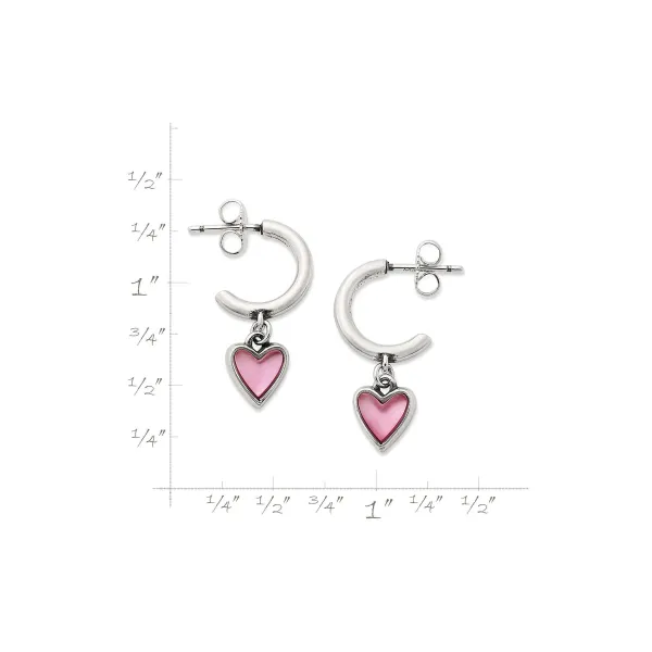 James Avery Artisan Jewelry Earrings-Sweetheart Gemstone Hoop Dangle Earrings