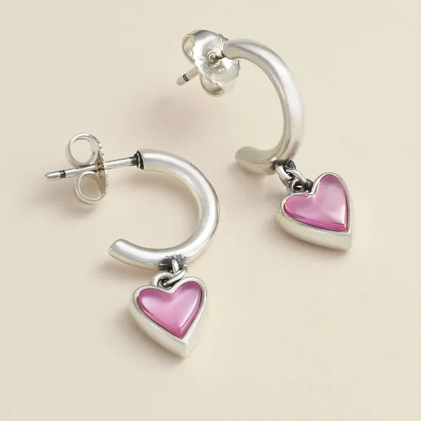 James Avery Artisan Jewelry Earrings-Sweetheart Gemstone Hoop Dangle Earrings