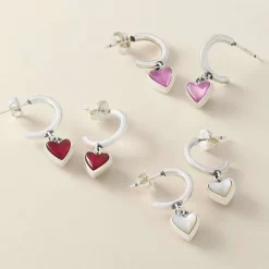James Avery Artisan Jewelry Earrings-Sweetheart Gemstone Hoop Dangle Earrings