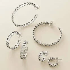 James Avery Artisan Jewelry Earrings-Tiny Hearts Hoops