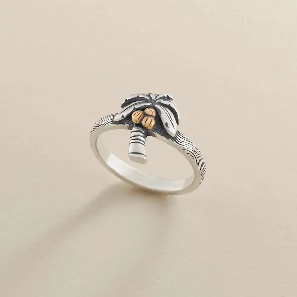 James Avery Artisan Jewelry Rings-Tropical Palm Tree Ring