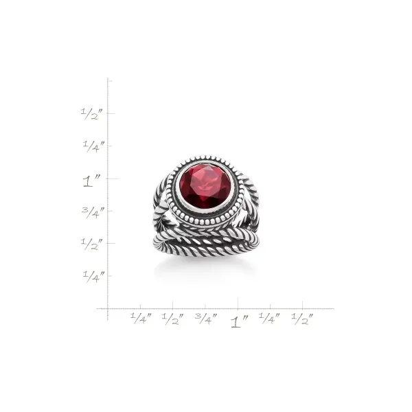 James Avery Artisan Jewelry Rings-Twisted Wire Gemstone Ring