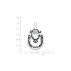James Avery Artisan Jewelry Pendants-Western Horseshoe Gemstone Pendant