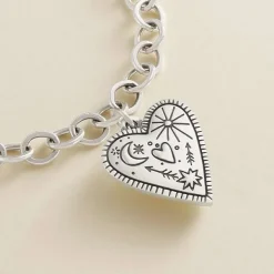 James Avery Artisan Jewelry Charms-Western Sky Heart Charm