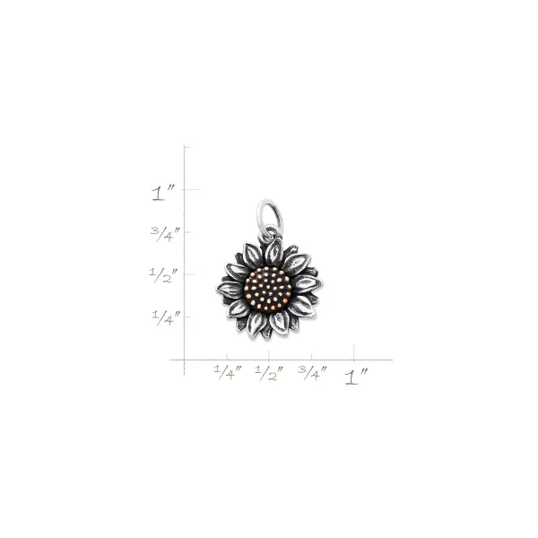 James Avery Artisan Jewelry Charms-Wild Sunflower Charm