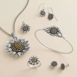 James Avery Artisan Jewelry Pendants-Wild Sunflower Pendant