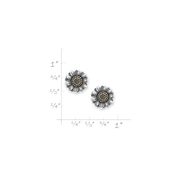 James Avery Artisan Jewelry Earrings-Wild Sunflower Studs