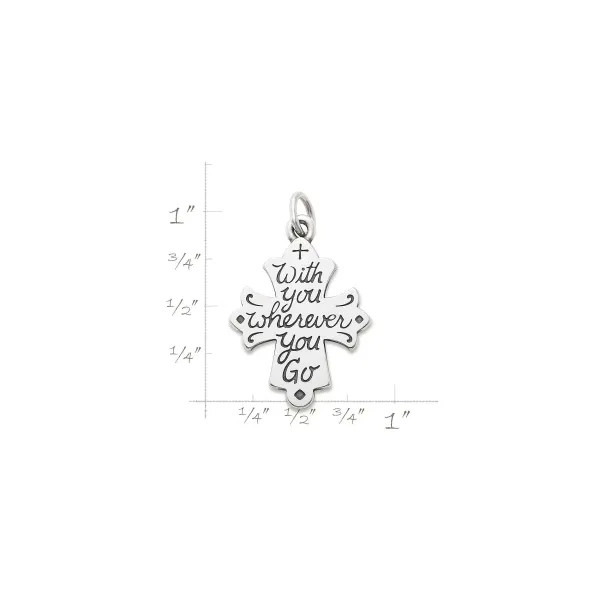James Avery Artisan Jewelry Charms-With You Wherever You Go Cross Charm